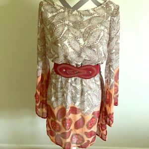 Paisley print dress